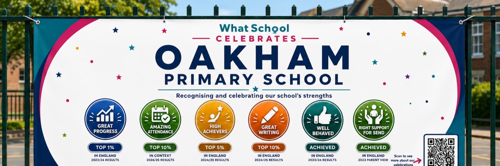 School-gate banner